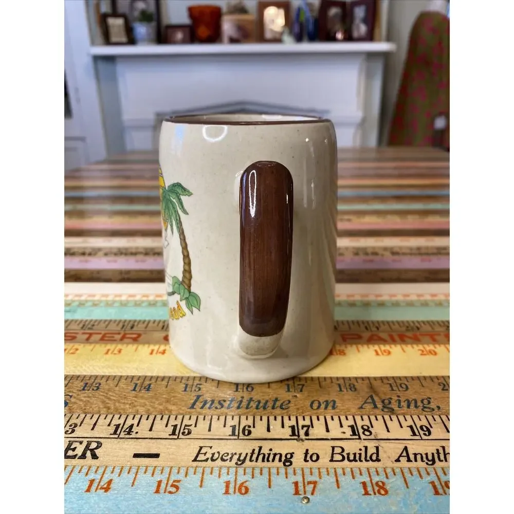 VINTAGE Outer Banks NC Nags Head Ceramic Beer Stein Coffee Mug OBX Hatteras